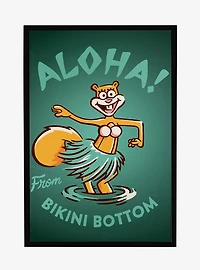Spongebob Squarepants Aloha! Sandy Framed Poster