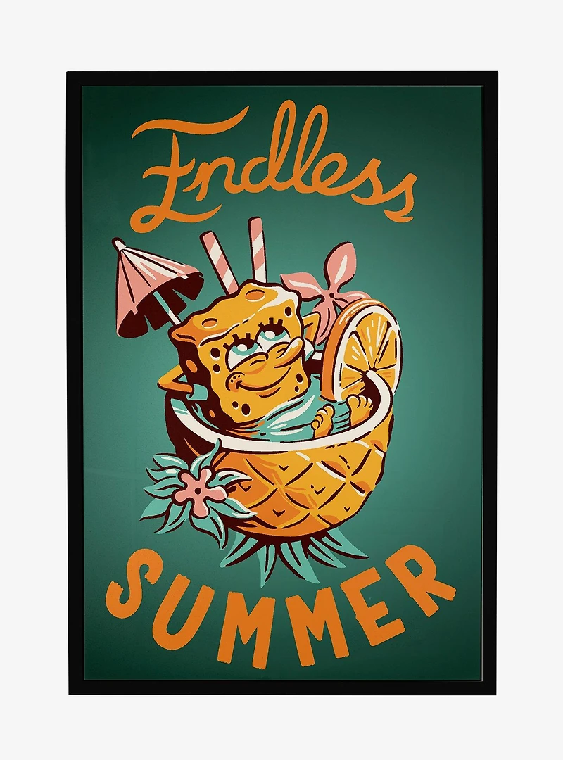Spongebob Squarepants Endless Summer Colada Framed Poster
