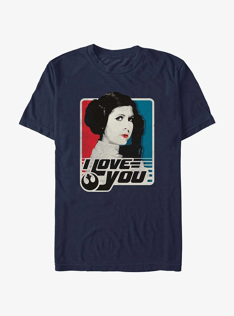 Star Wars Leia I Love You T-Shirt