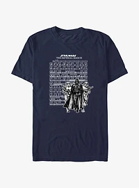 Star Wars Imperial March Music Sheet T-Shirt