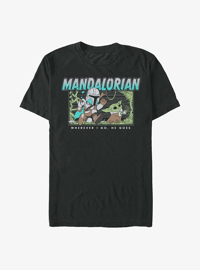 Star Wars The Mandalorian Chibi Chase Child T-Shirt