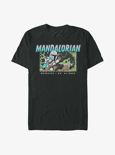 Star Wars The Mandalorian Chibi Chase Child T-Shirt