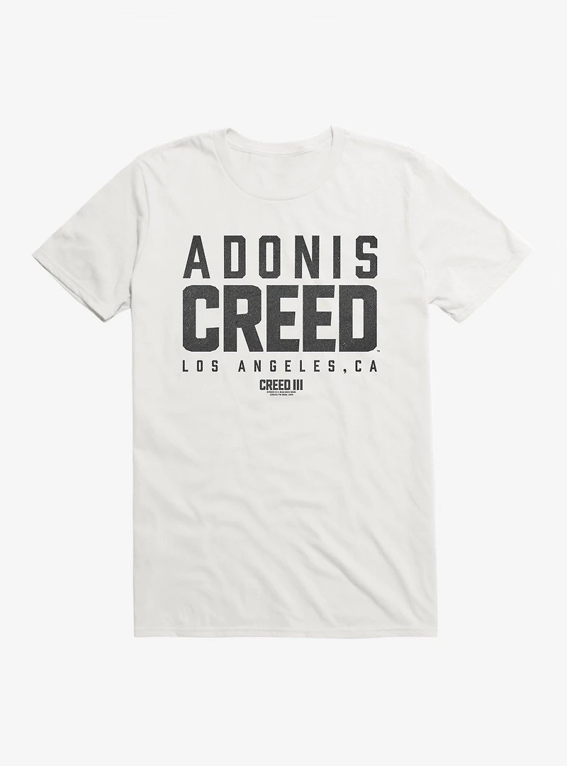 Creed III Adonis Los Angeles T-Shirt
