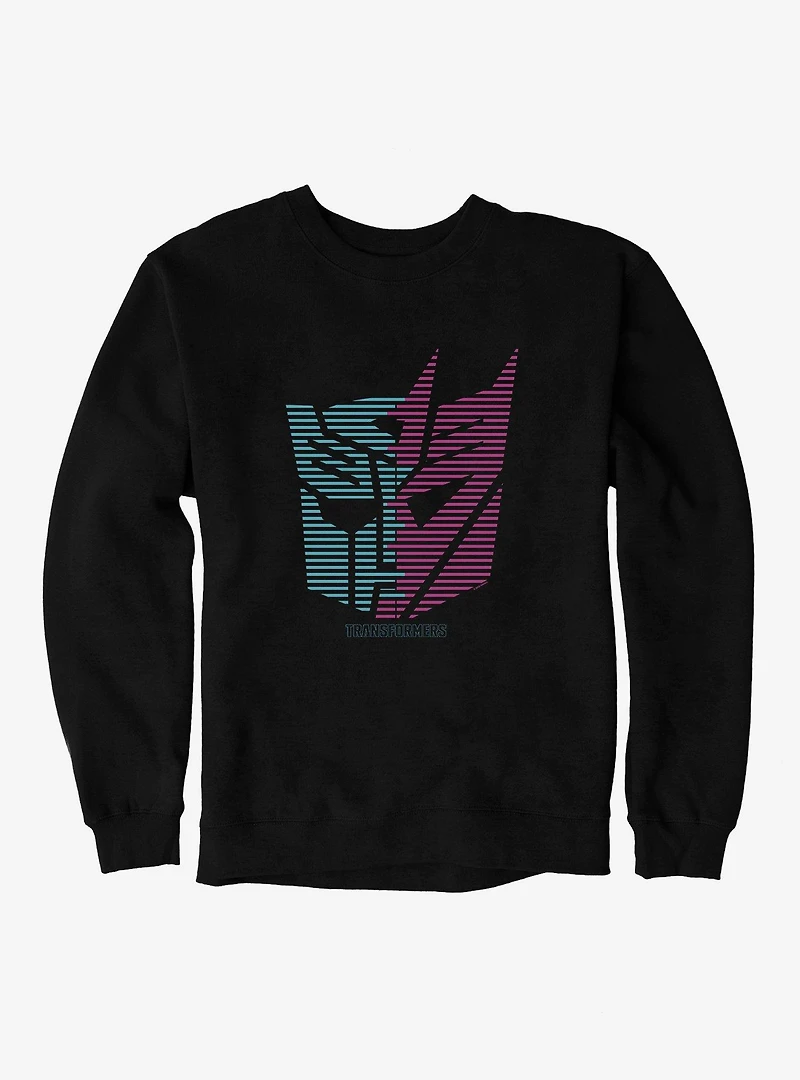Transformers Autobot Decepticon Split Icon Sweatshirt