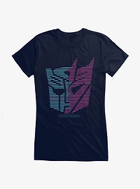 Transformers Autobot Decepticon Split Icon Girls T-Shirt