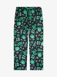 Harry Potter Slytherin Quidditch Allover Print Sleep Pants - BoxLunch Exclusive