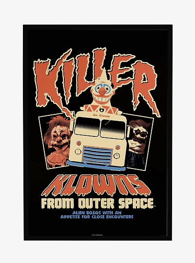 Killer Klowns From Outer Space Vintage Framed Poster