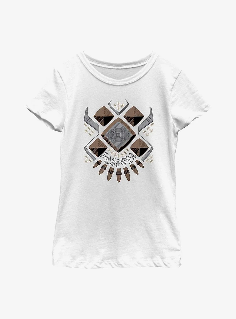 Marvel Black Panther: Wakanda Forever Armor Costume Youth Girls T-Shirt