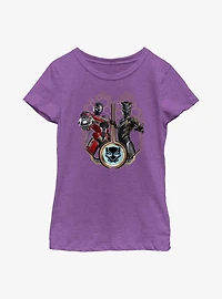 Marvel Black Panther: Wakanda Forever Ironheart & Shuri Badge Youth Girls T-Shirt