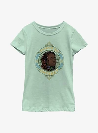Marvel Black Panther: Wakanda Forever Nakia Badge Youth Girls T-Shirt