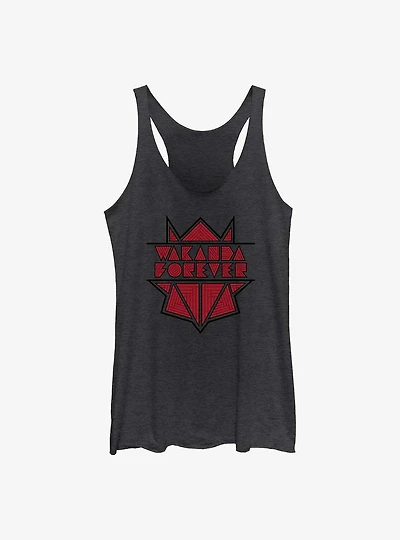 Marvel Black Panther: Wakanda Forever Geometric Panther Logo Womens Tank Top