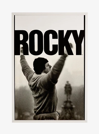 Rocky Steps Pose Framed Poster