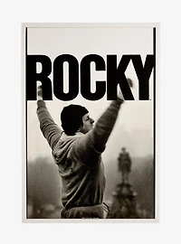 Rocky Steps Pose Framed Poster
