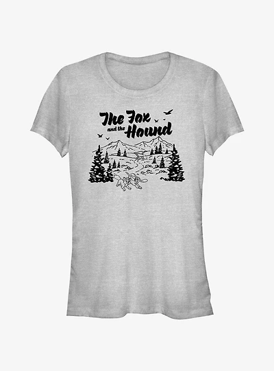 Disney The Fox and Hound Great Outdoors Girls T-Shirt