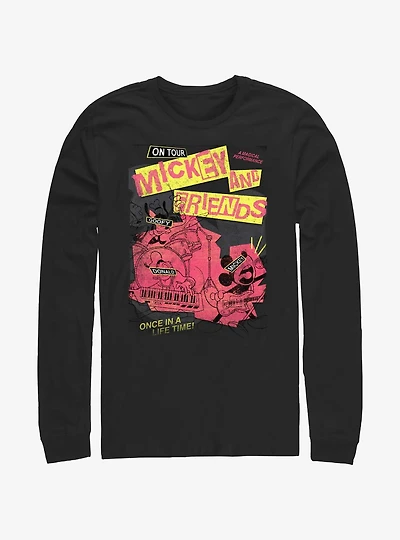 Disney Mickey Mouse Punk Rock Tour Long-Sleeve T-Shirt