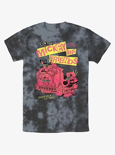 Disney Mickey Mouse Punk Rock Mickey Tour Tie-Dye T-Shirt