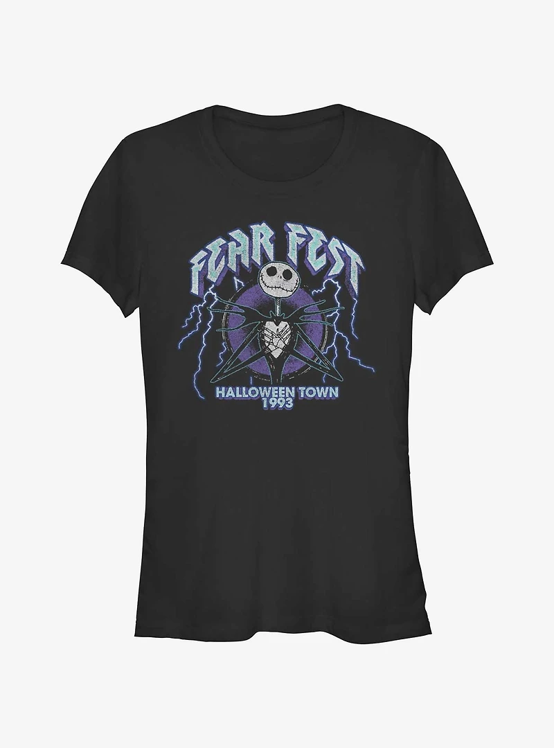 The Nightmare Before Christmas Jack Fear Fest 1993 Girls T-Shirt