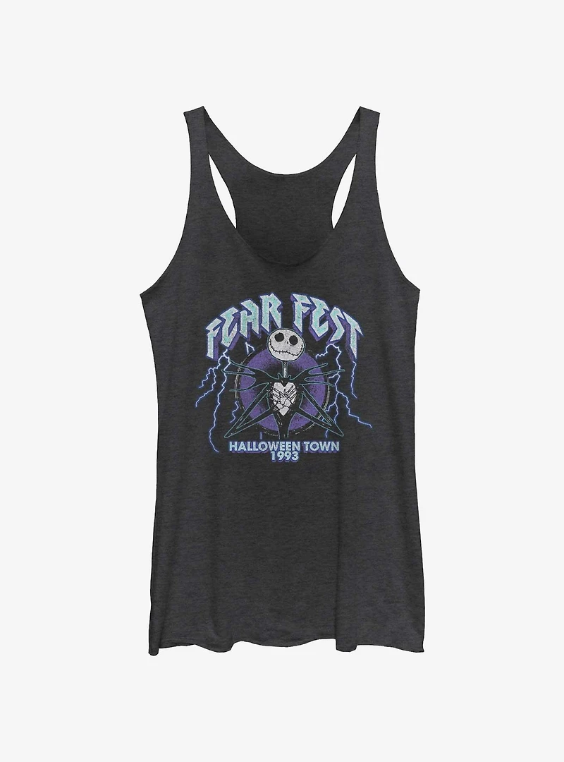 The Nightmare Before Christmas Jack Fear Fest 1993 Girls Tank Top
