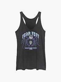 The Nightmare Before Christmas Jack Fear Fest 1993 Girls Tank Top