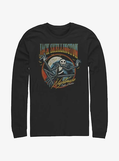 Disney The Nightmare Before Christmas Jack Skellington Badge Long-Sleeve T-Shirt