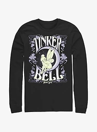 Disney Tinker Bell Floral Fairy Poster Long-Sleeve T-Shirt