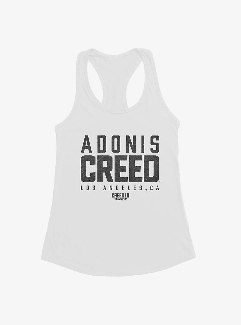 Creed III Adonis Los Angeles Womens Tank Top