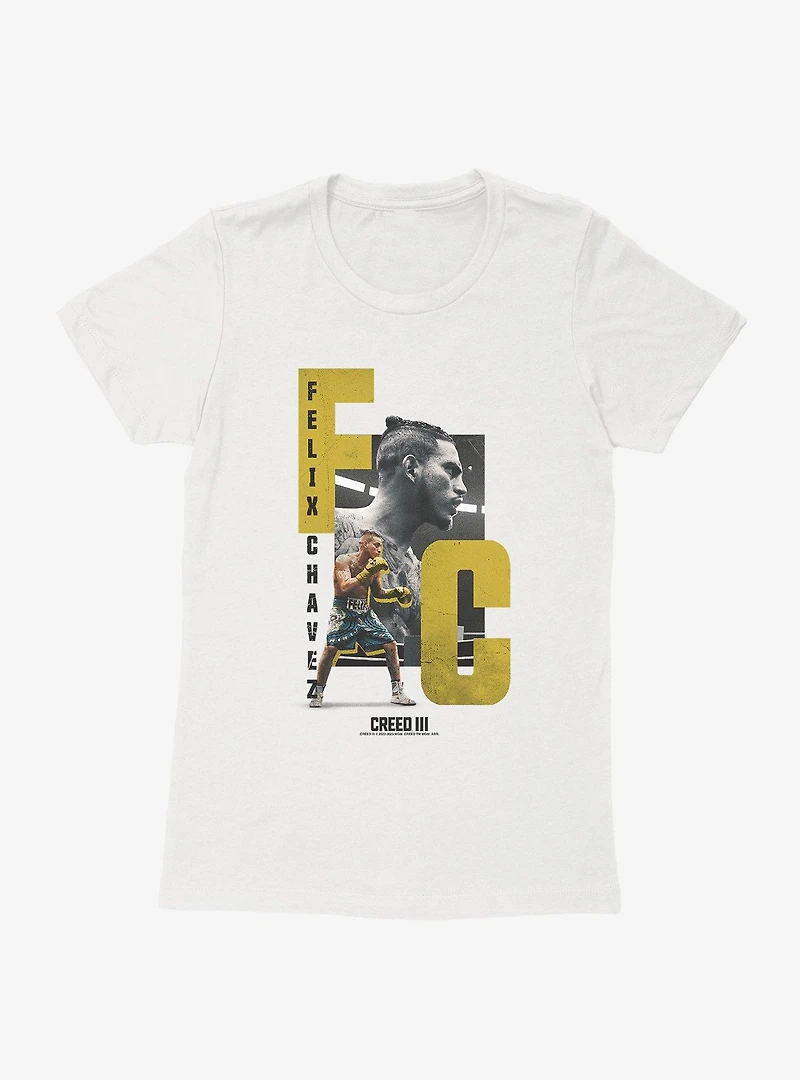 Creed III Felix Chavez Portrait Womens T-Shirt