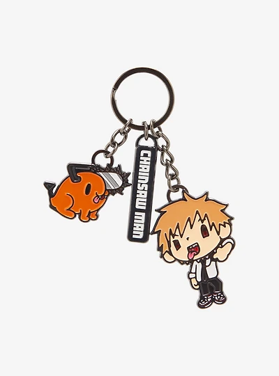 Chainsaw Man Pochita & Denji Multi Charm Keychain - BoxLunch Exclusive
