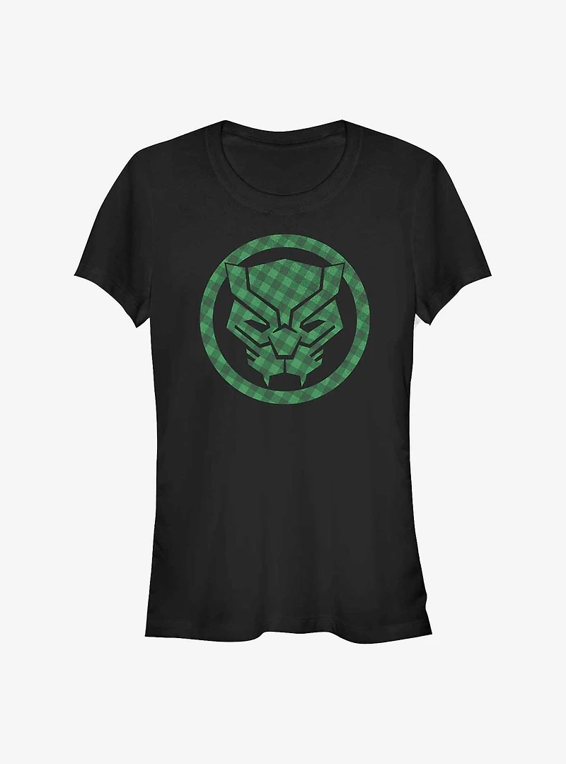 Marvel Avengers Lucky Black Panther Badge Girls T-Shirt