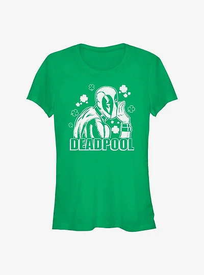 Marvel Deadpool Shamrock Girls T-Shirt
