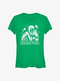 Marvel Deadpool Shamrock Girls T-Shirt