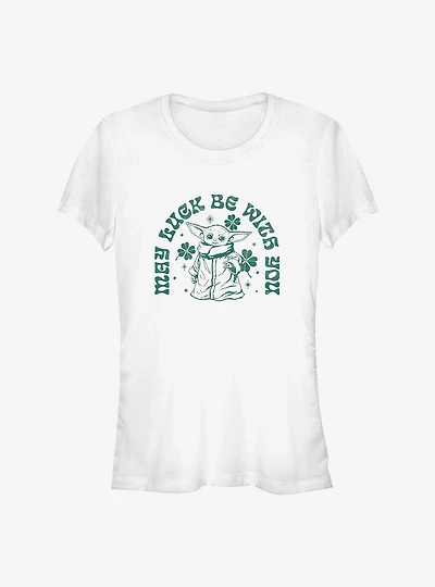 Star Wars The Mandalorian Grogu May Luck Be With You Girls T-Shirt
