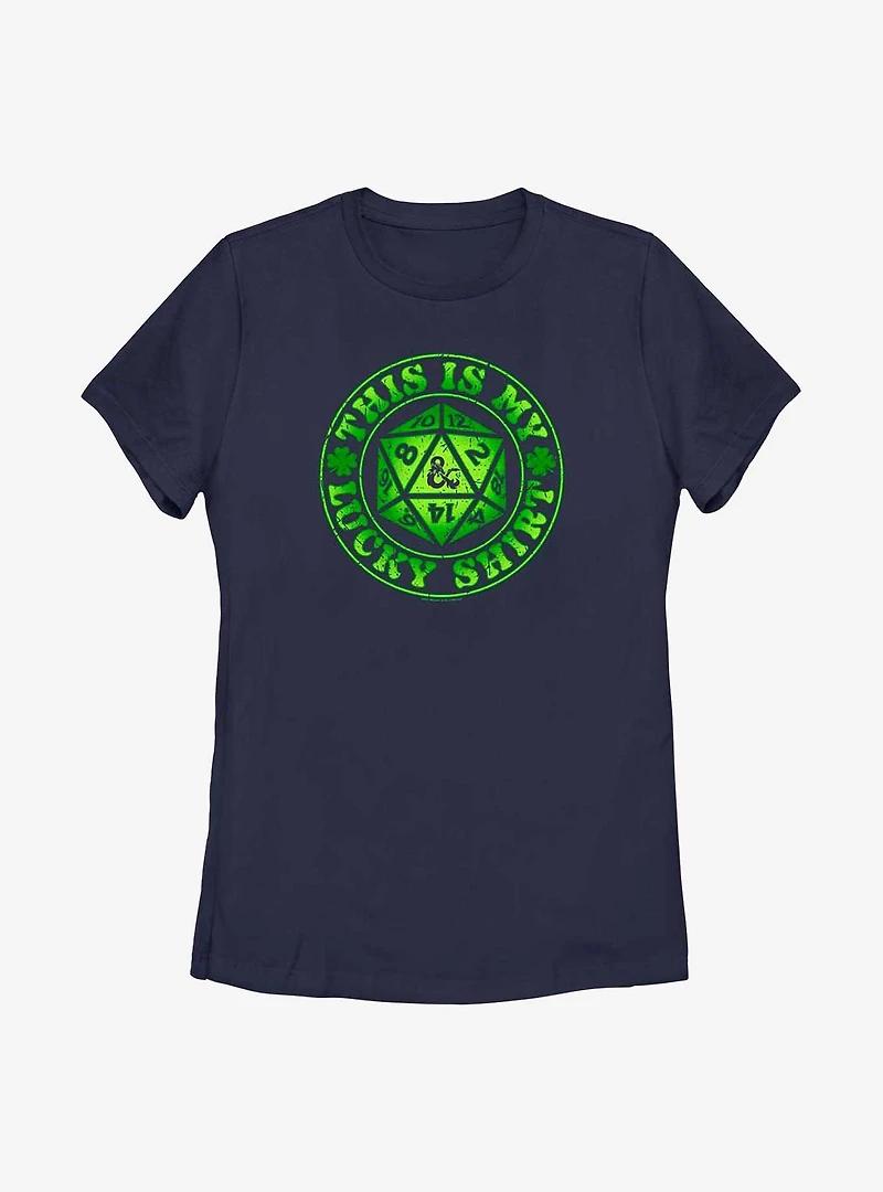 Dungeons & Dragons This Is My Lucky Shirt Womens T-Shirt