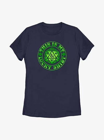 Dungeons & Dragons This Is My Lucky Shirt Womens T-Shirt