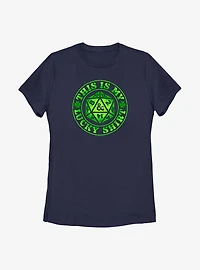 Dungeons & Dragons This Is My Lucky Shirt Womens T-Shirt