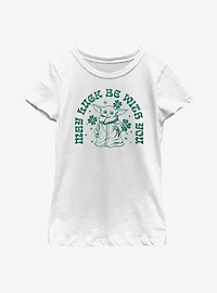 Star Wars The Mandalorian Grogu May Luck Be With You Youth Girls T-Shirt