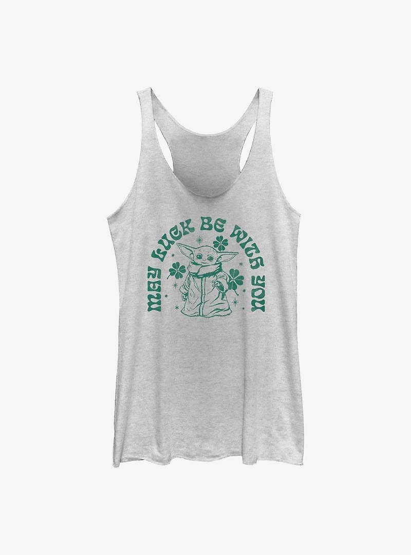 Star Wars The Mandalorian Grogu May Luck Be With You Womens Tank Top