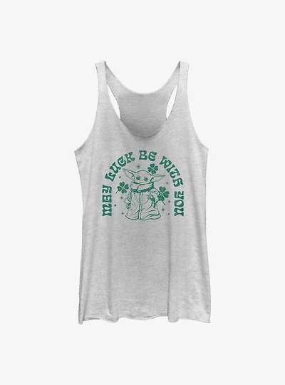 Star Wars The Mandalorian Grogu May Luck Be With You Womens Tank Top