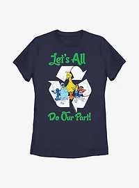 Sesame Street Let's All Do Our Part Womens T-Shirt