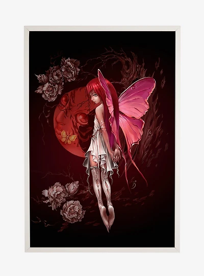 Fairies by Trick Red Fairy Framed Poster