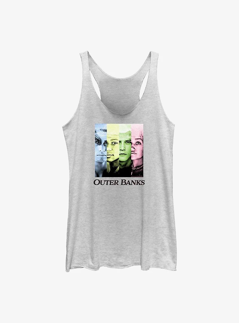 Outer Banks Color Block Panels Womens Tank Top