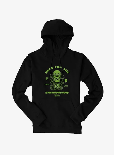 Dungeons & Dragons Here For The Shenanigans Skull Hoodie