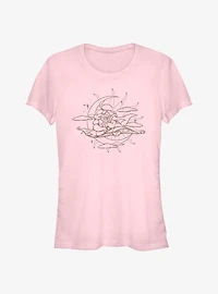 Disney Aladdin Moon Magic Carpet Girls T-Shirt