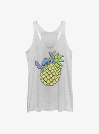 Disney Lilo & Stitch Pineapple Girls Raw Edge Tank