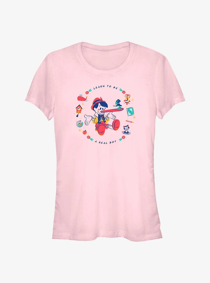Disney Pinocchio Learn To Be A Real Boy Girls T-Shirt