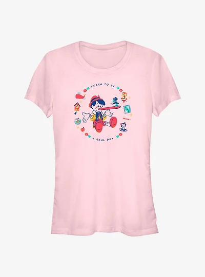 Disney Pinocchio Learn To Be A Real Boy Girls T-Shirt