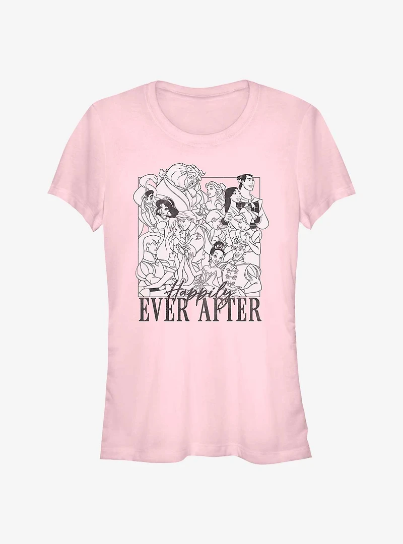 Disney Princesses Happily Ever After Girls T-Shirt