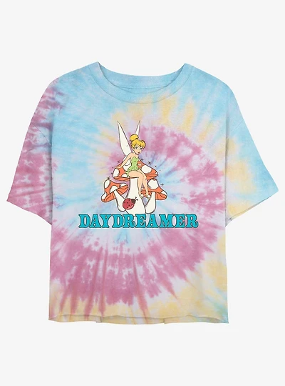 Disney Tinker Bell Daydreamer Tie-Dye Girls Crop T-Shirt