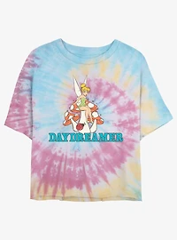 Disney Tinker Bell Daydreamer Tie-Dye Girls Crop T-Shirt