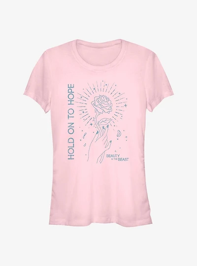Disney Beauty And The Beast Hold On To Hope Girls T-Shirt